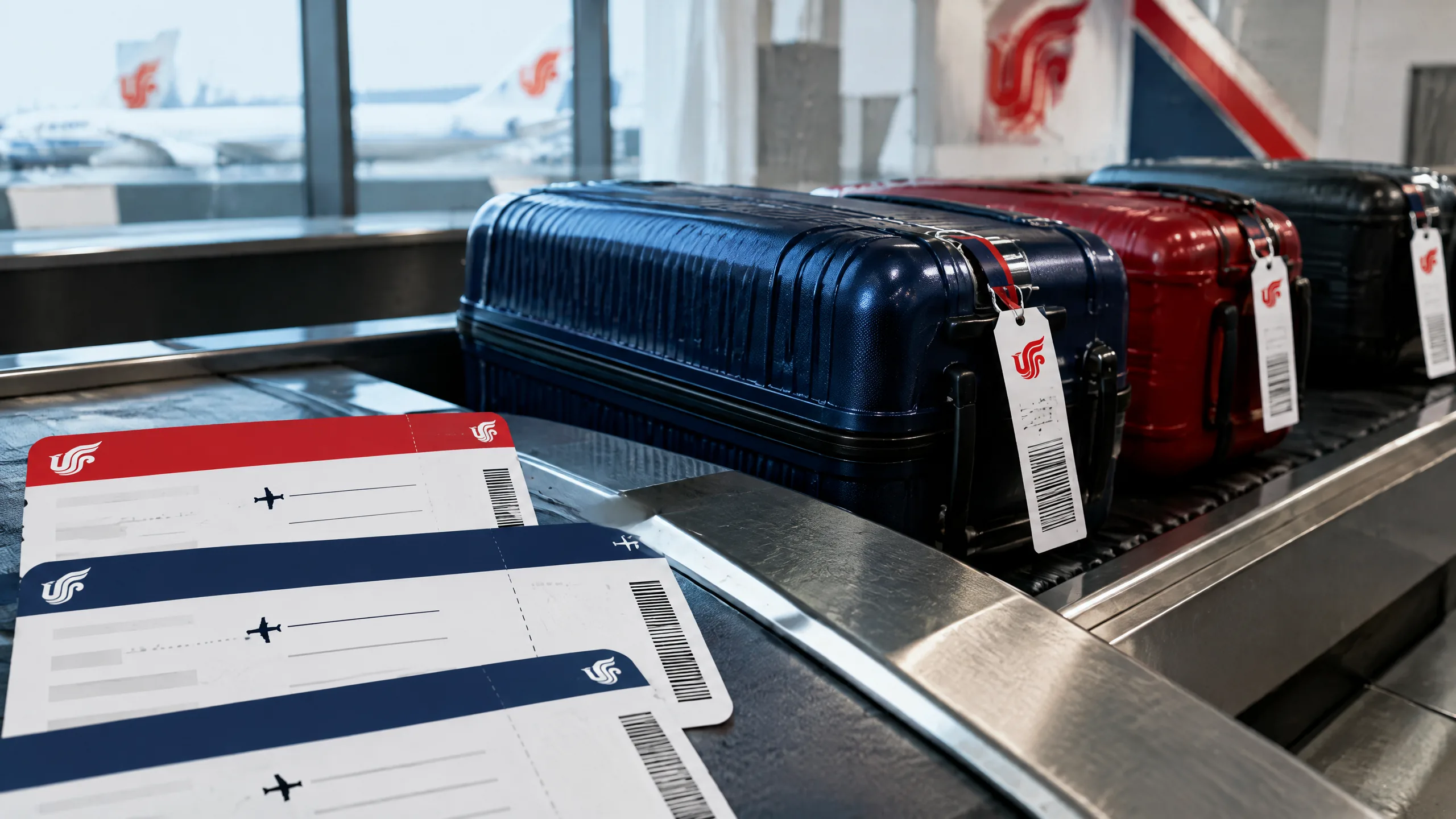 Hành lý trên hành trình liên danh Air China tại sân bay